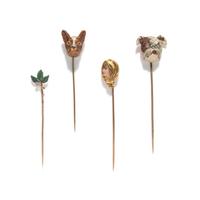 ANTIQUE, COLLECTION OF ENAMEL STICK PINS