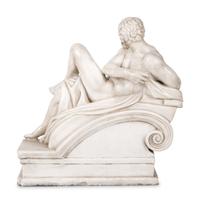 A Carved Marble Figure of Day , After Michelangelo from the Tomb of Lorenzo de' Medici