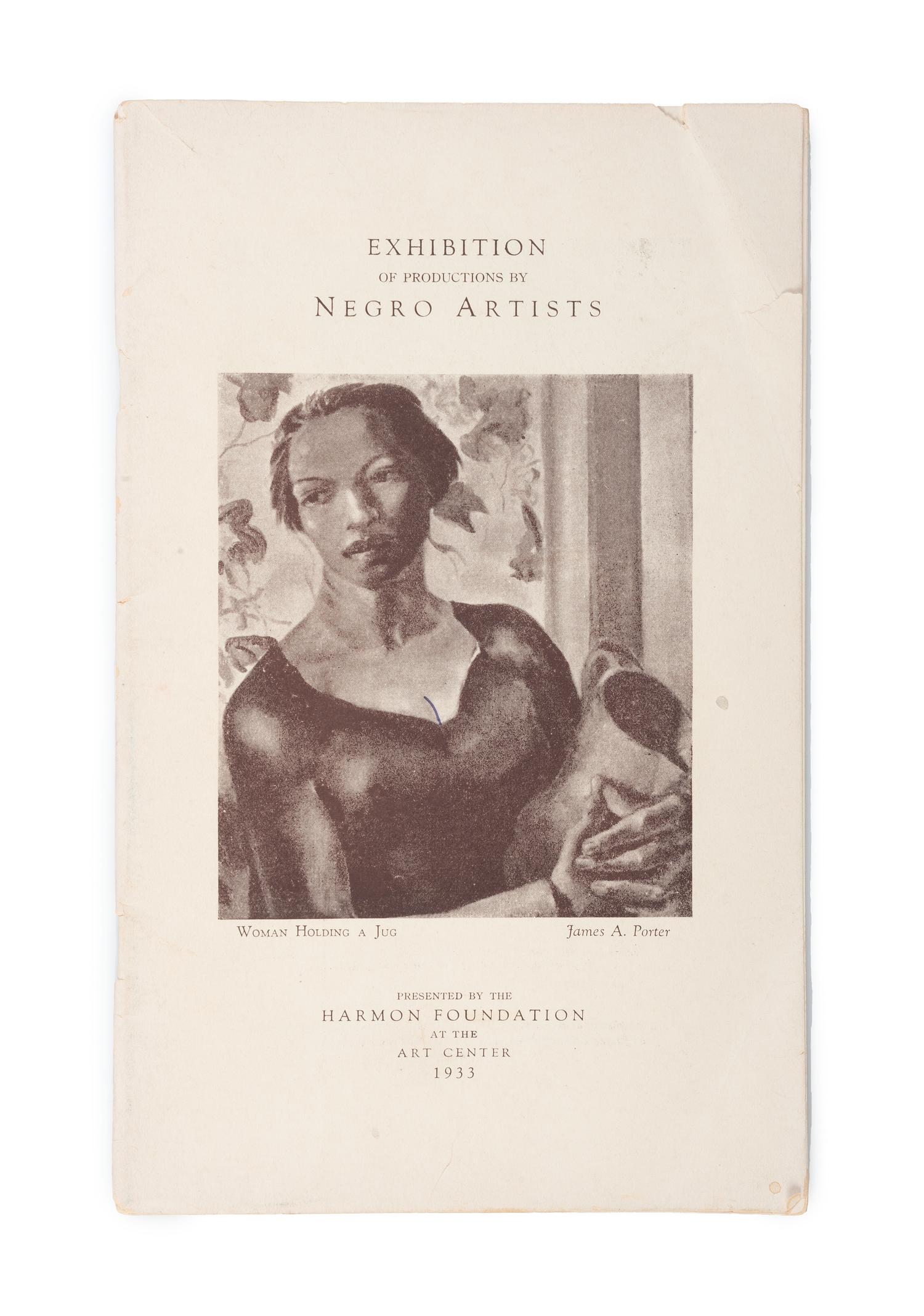 [ART - HARLEM RENAISSANCE]. Exhibition of Productions by Negro Artists. New York: Harmon Foundation, 1933.