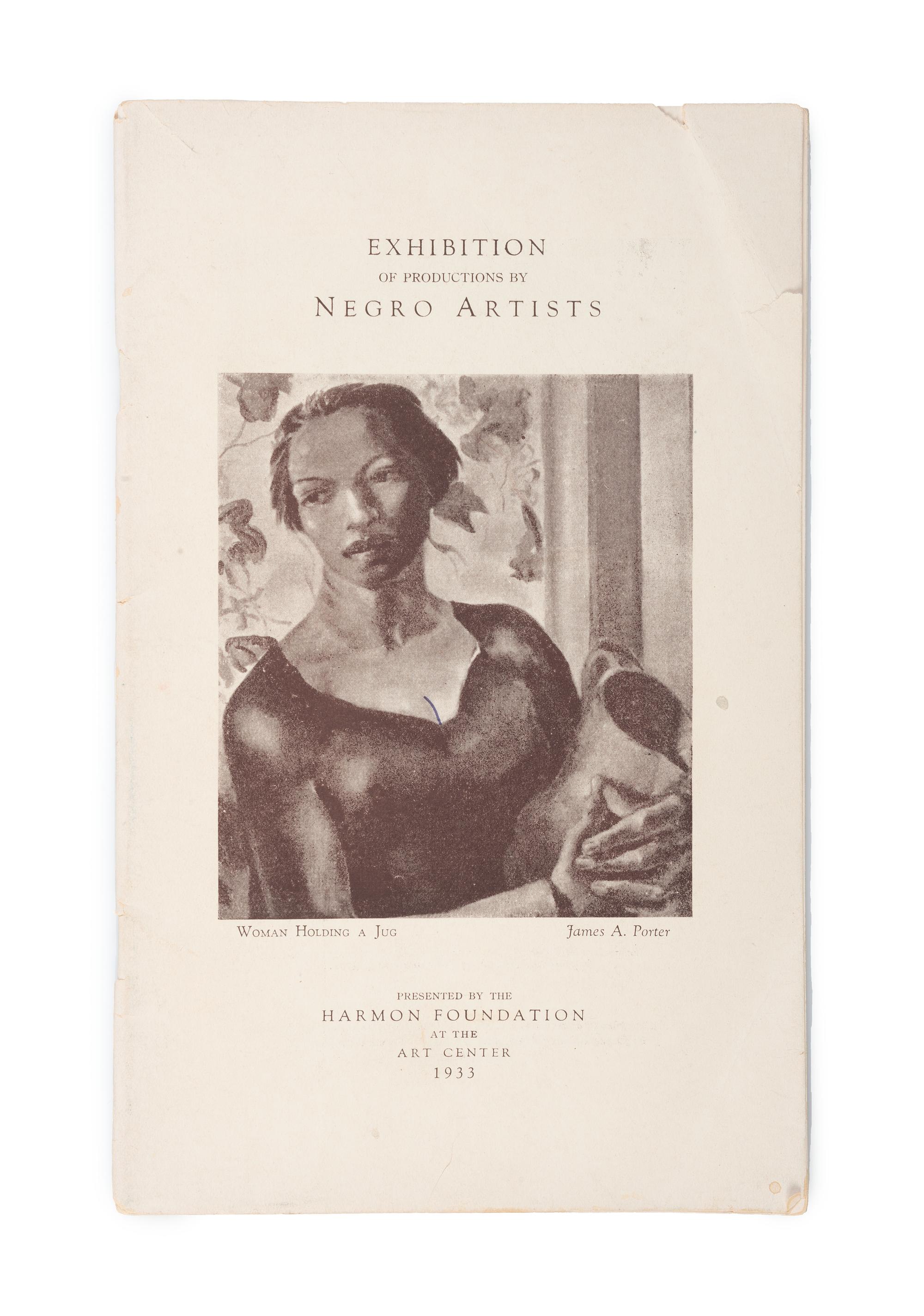 [ART - HARLEM RENAISSANCE]. Exhibition of Productions by Negro Artists. New York: Harmon Foundation, 1933.