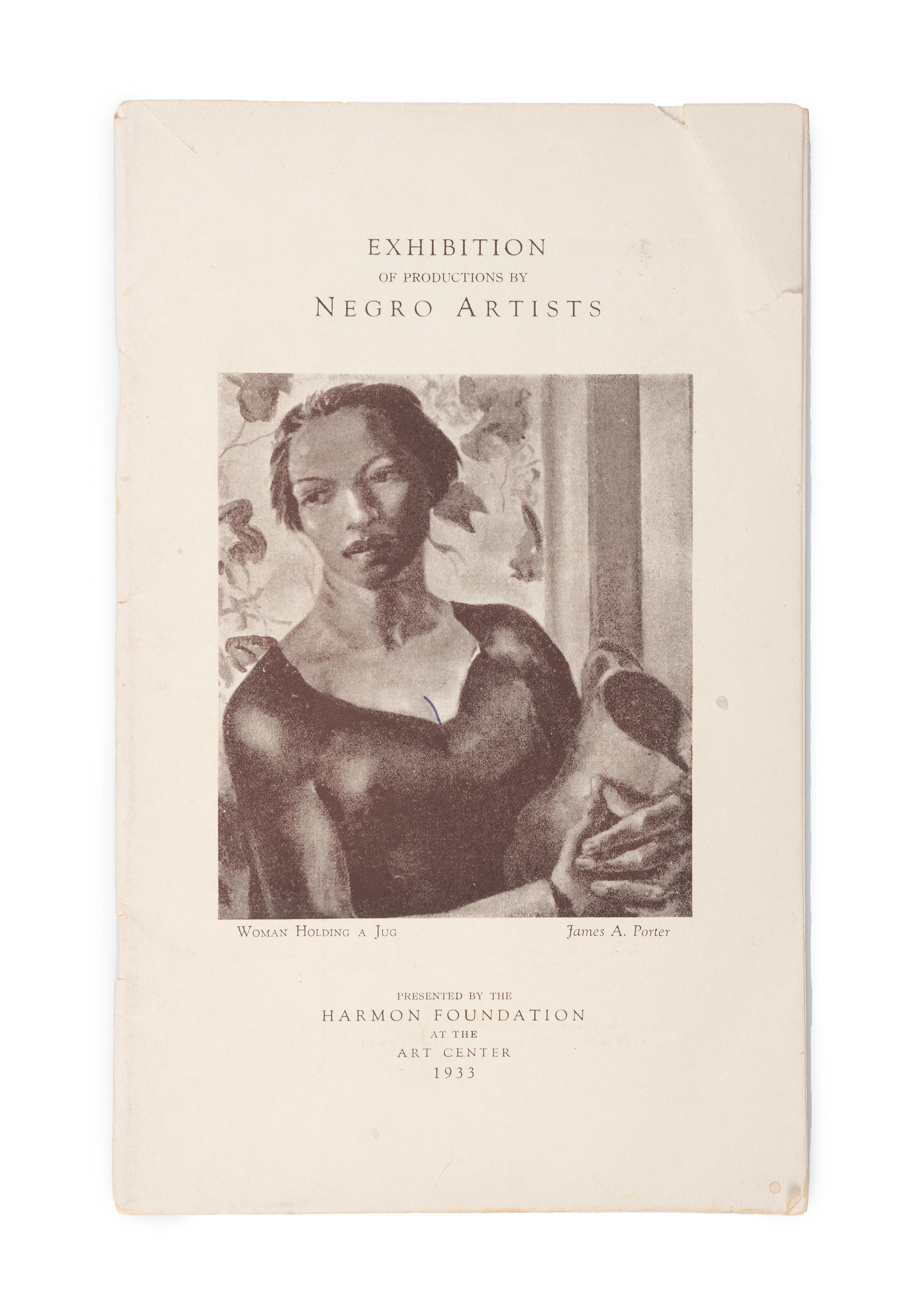 [ART - HARLEM RENAISSANCE]. Exhibition of Productions by Negro Artists. New York: Harmon Foundation, 1933.