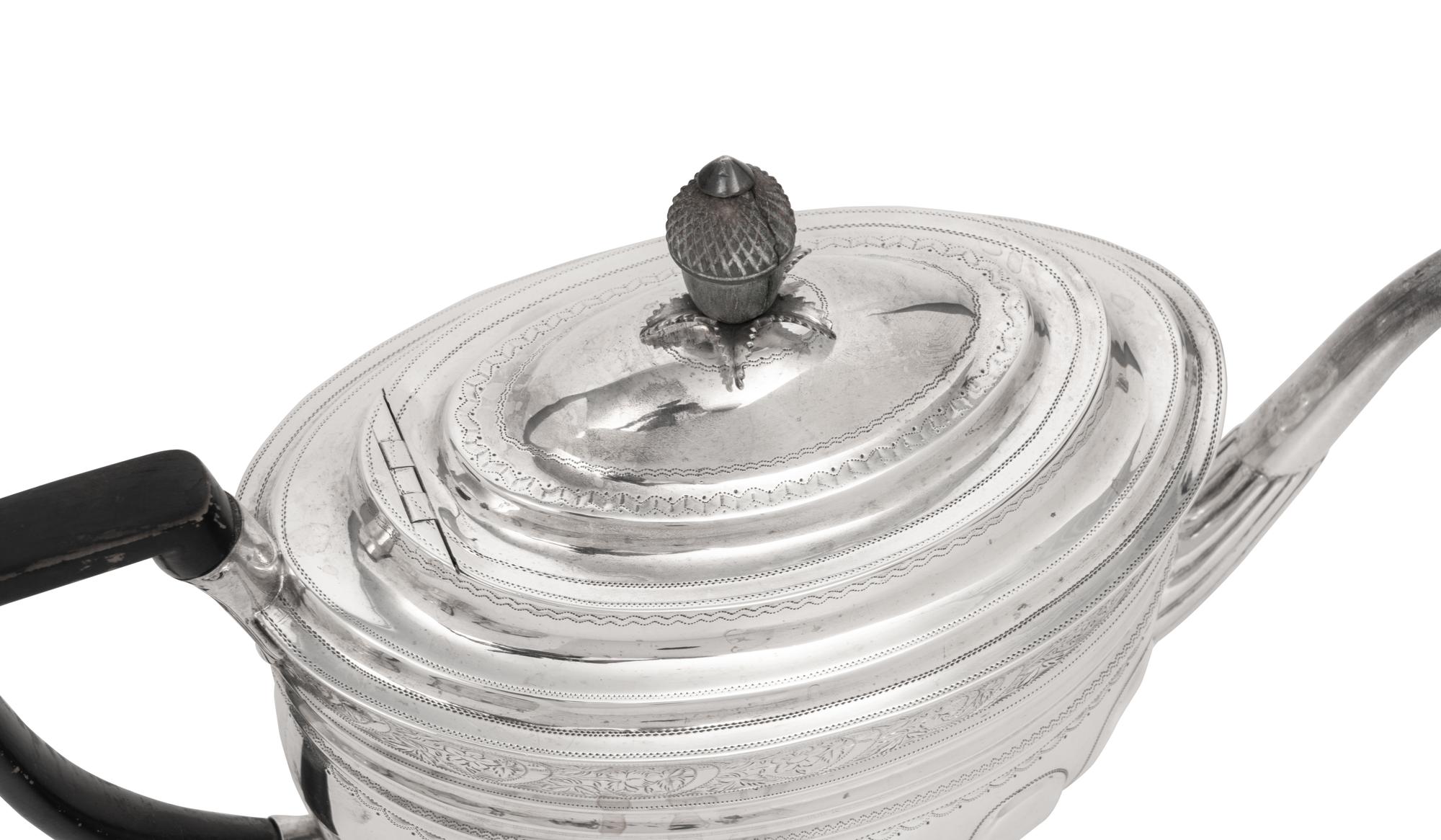 A George III Silver Four-Piece Tea and Coffee Service