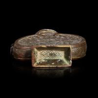 A Chinese patinated bronze archaistic vessel, "Bianhu" 17th/18th century or earlier