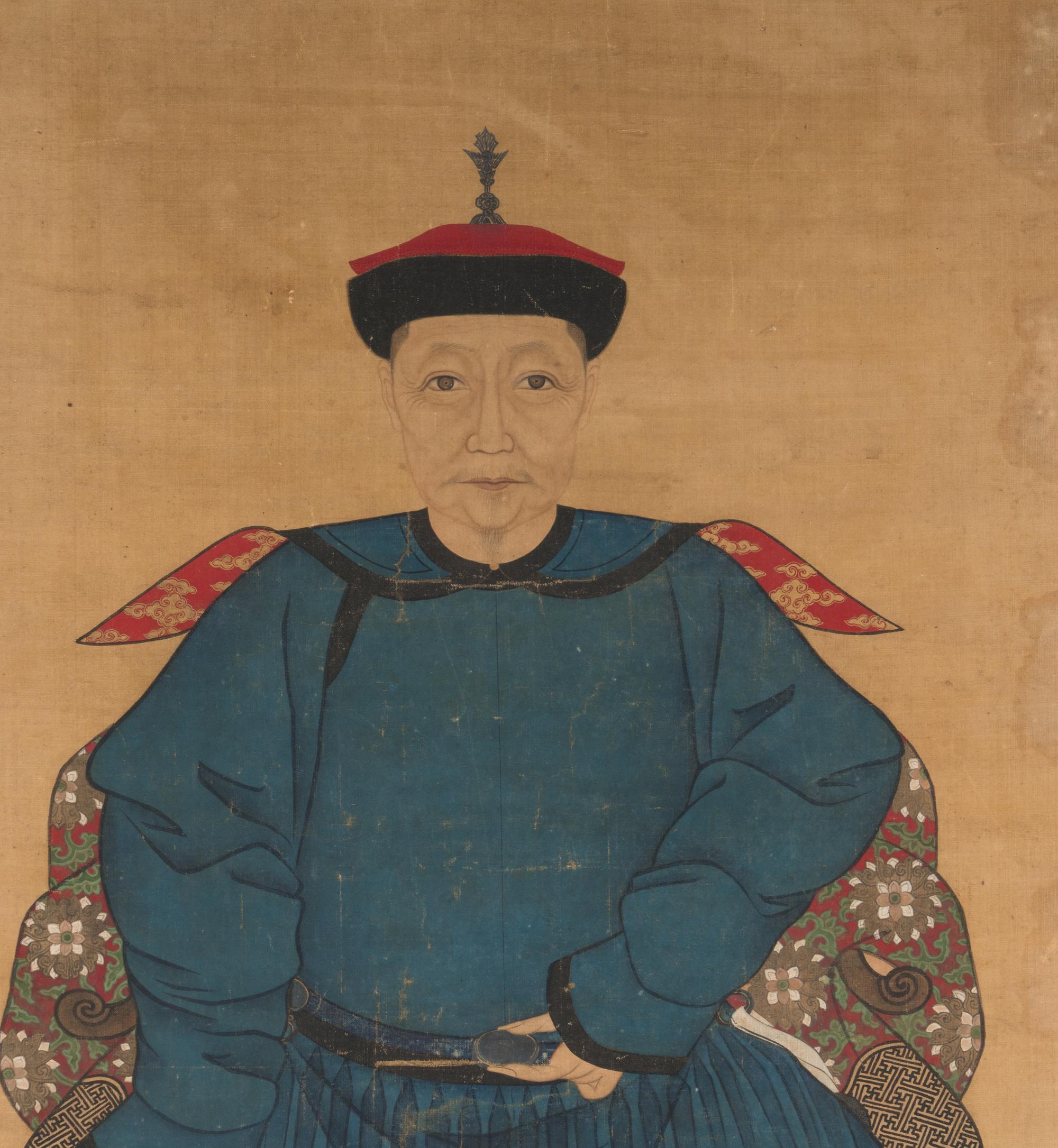 Two Chinese Paintings of Court Figures