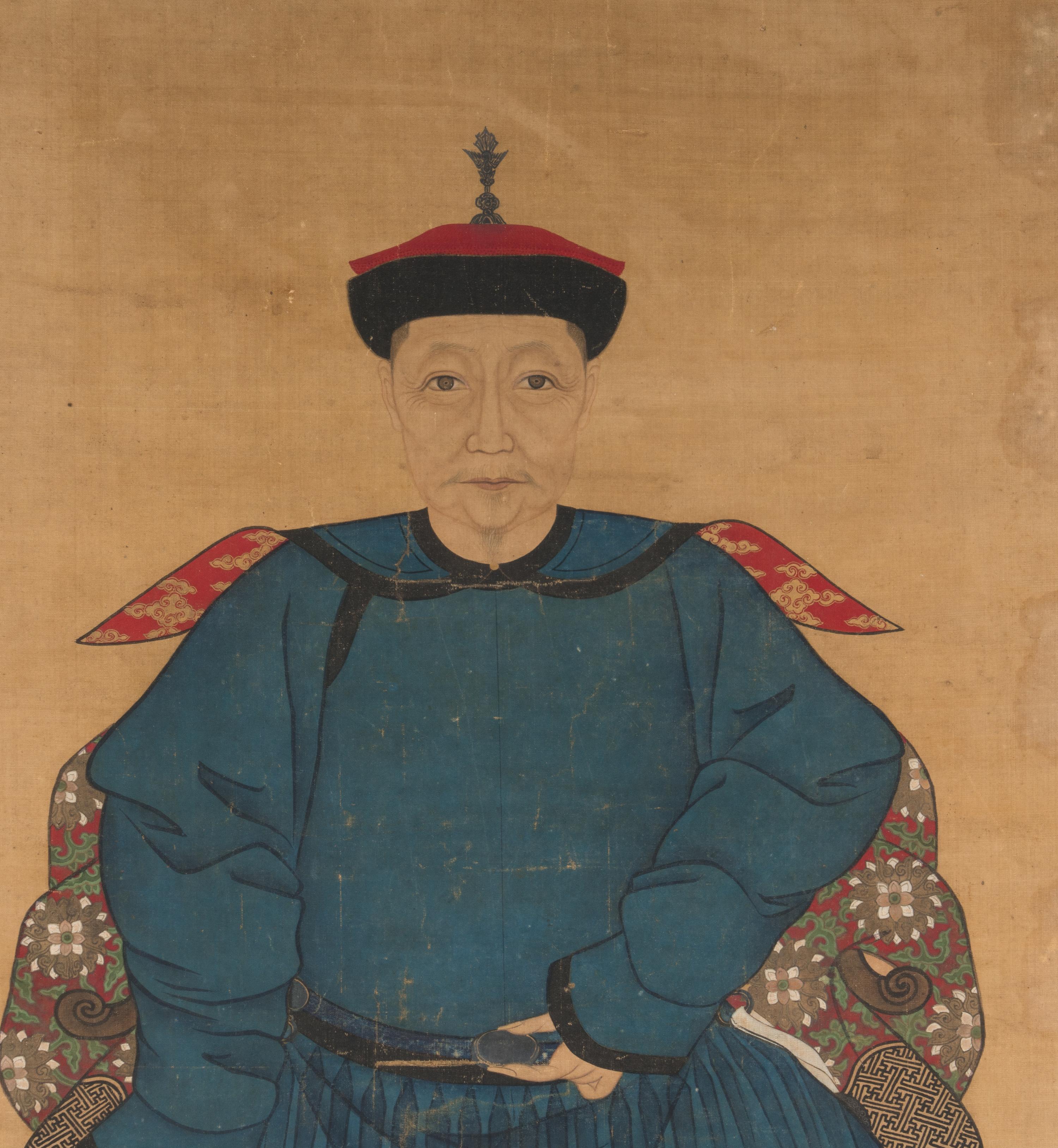 Two Chinese Paintings of Court Figures