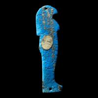 An Egyptian Faience Amulet of a Son of Horus
