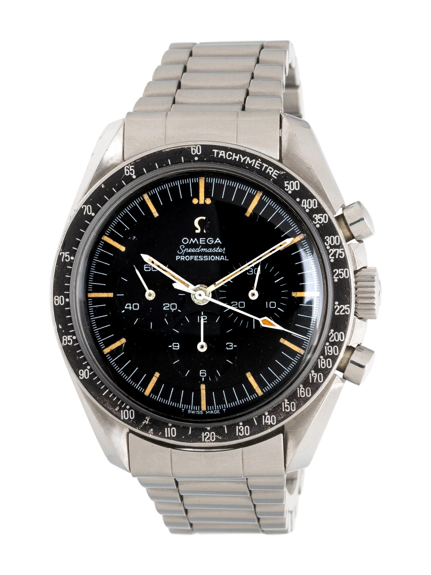 OMEGA, REF. 105.012-65 STAINLESS STEEL 'SPEEDMASTER' 'MOON-SPEC' CHRONOGRAPH WATCH