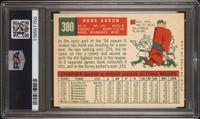 A 1959 Topps Hank Aaron Baseball Card No. 380 (PSA 4 VG-EX) from The Collection of David Eisenhower