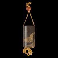 A Japanese lacquered inro, signed Tsunekawa 日本印笼一件 Edo period, 18th/19th century ?? ???????