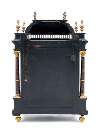 A Napoleon III Pewter and Brass Inlaid Bracket Clock