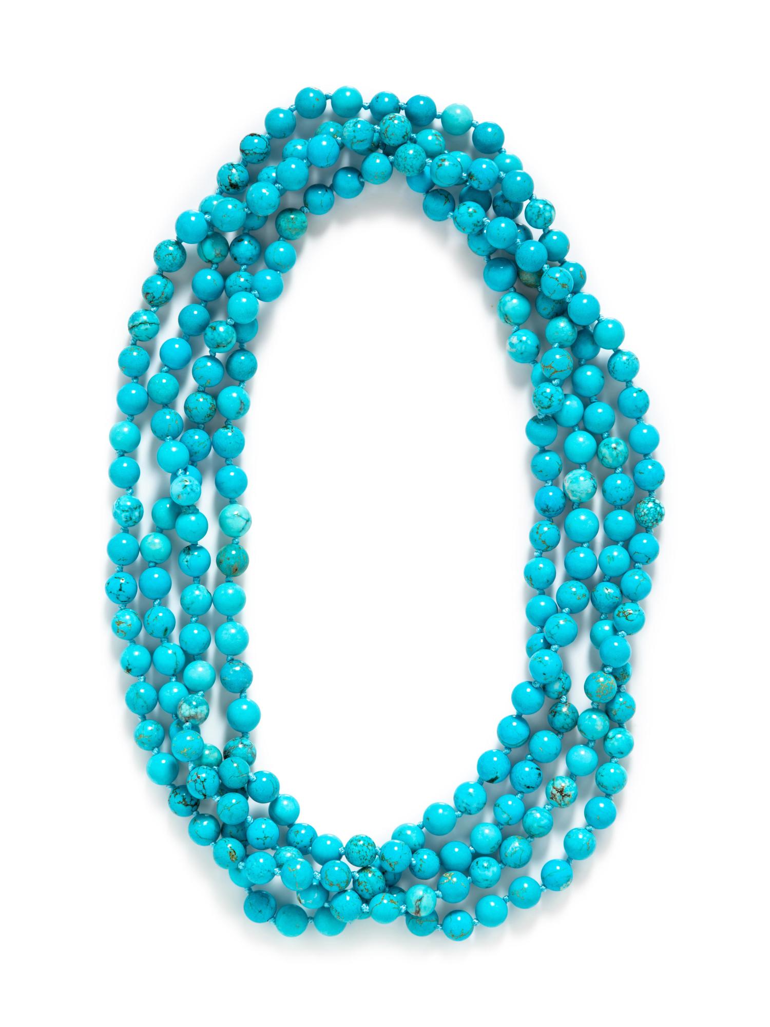 A Turquoise Bead Necklace,