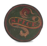 Three Round Paint Decorated Boxes