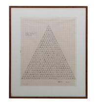 Agnes Denes, (Hungarian/American, b. 1938), The Pyramid Series: 4000 Years, 1975