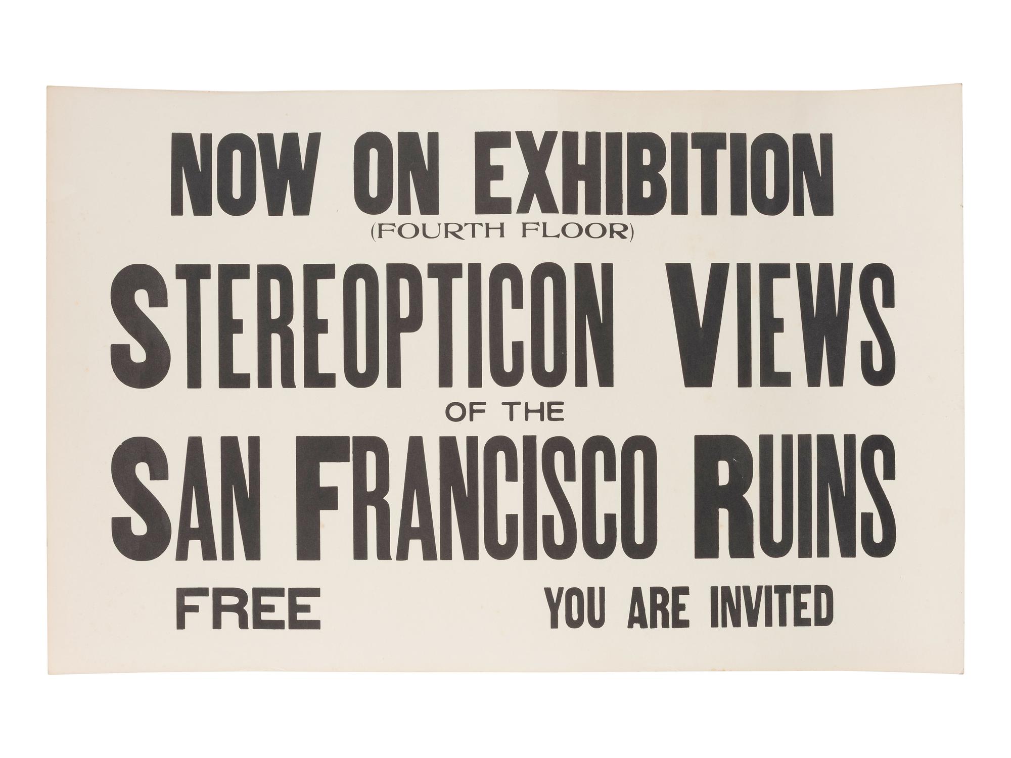[STEREOVIEWS]. Three vintage stereoscopes, incl. tabletop example. [ With: ] Stereoviews and poster.