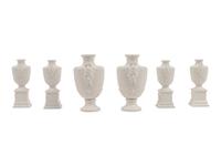 A Set of Six Nymphenburg Porcelain Urns