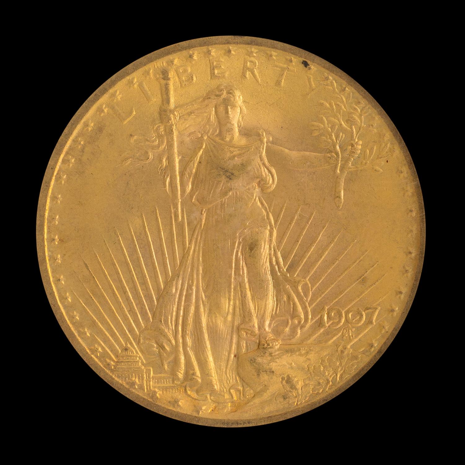 A United States 1907 Saint-Gaudens $20 Gold Coin