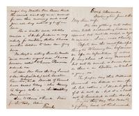 [CIVIL WAR]. Illustrated union officer letter. Autograph letter signed ("Frank"), to "my dear wife." Camp Alexander, Washington, 1 June 1862.