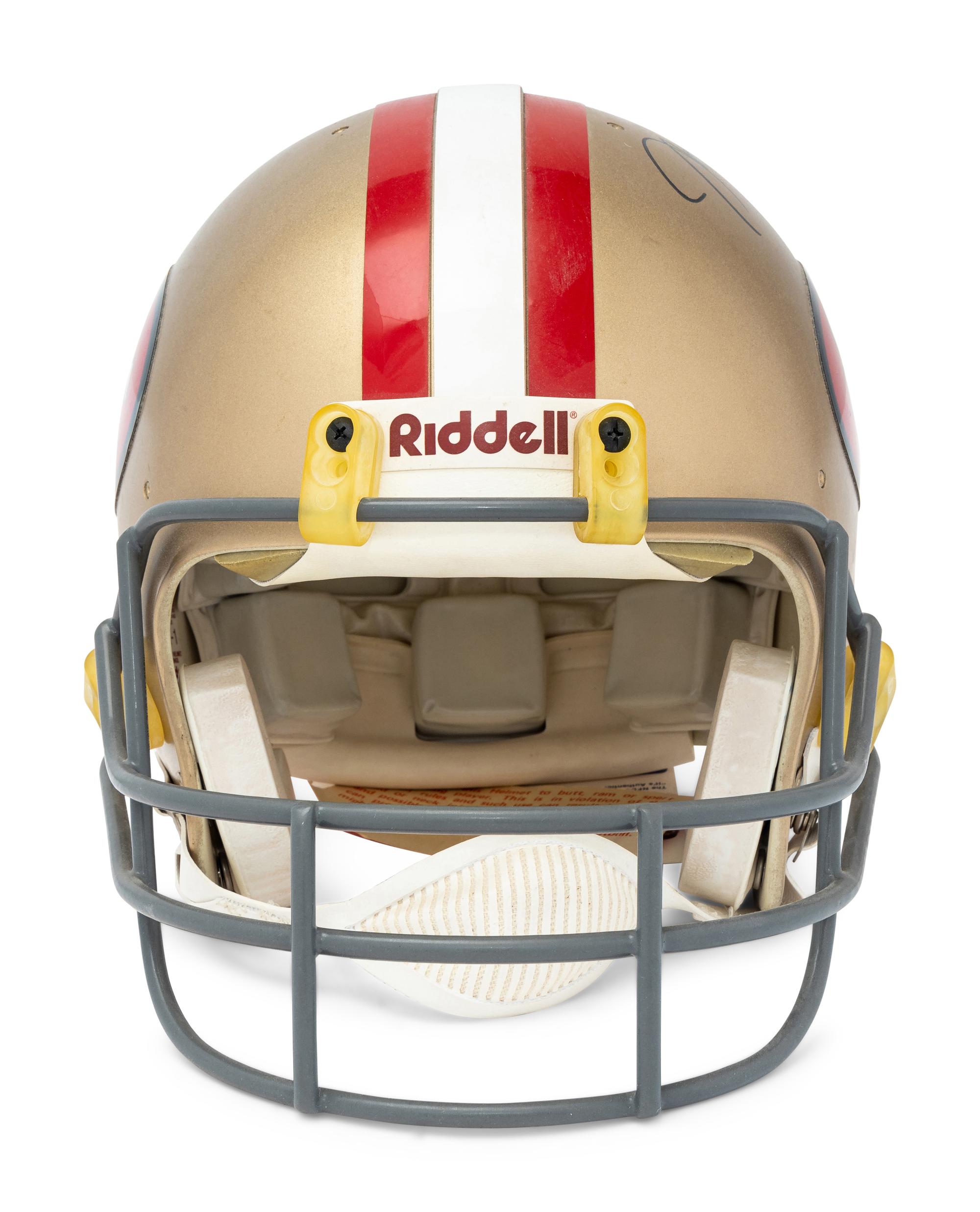 A Joe Montana Signed Autograph San Francisco 49ers Football Helmet (Beckett Authentication Services BAS Certified),