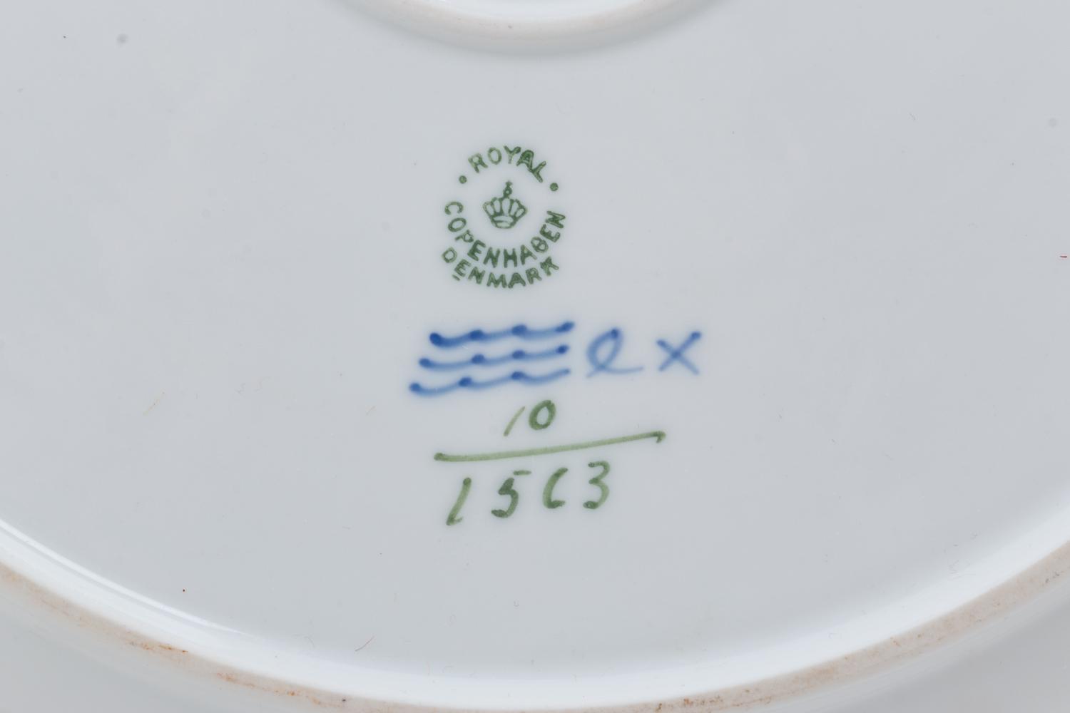 A Danish Porcelain Dinner and Tea Service