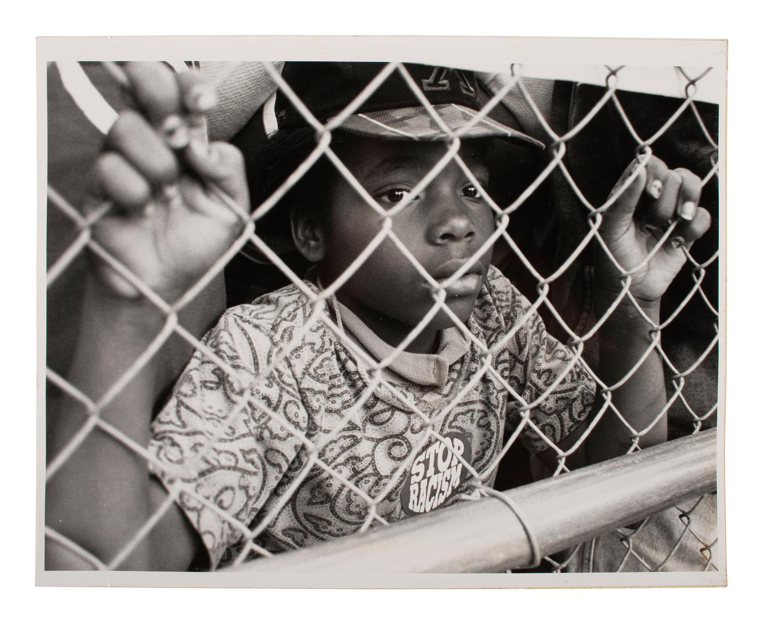[PHOTOGRAPHY]. 2 photos of young Black subjects, incl. Boy, from "Harlem Document" by Aaron Siskind.