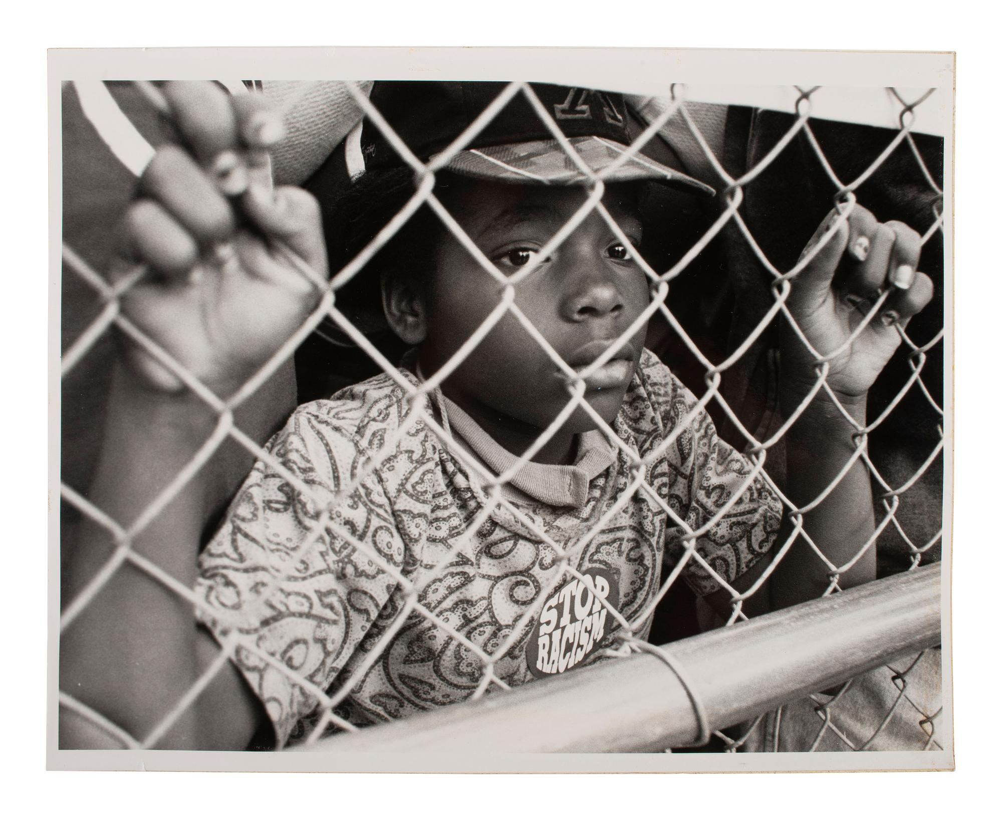 [PHOTOGRAPHY]. 2 photos of young Black subjects, incl. Boy, from "Harlem Document" by Aaron Siskind.