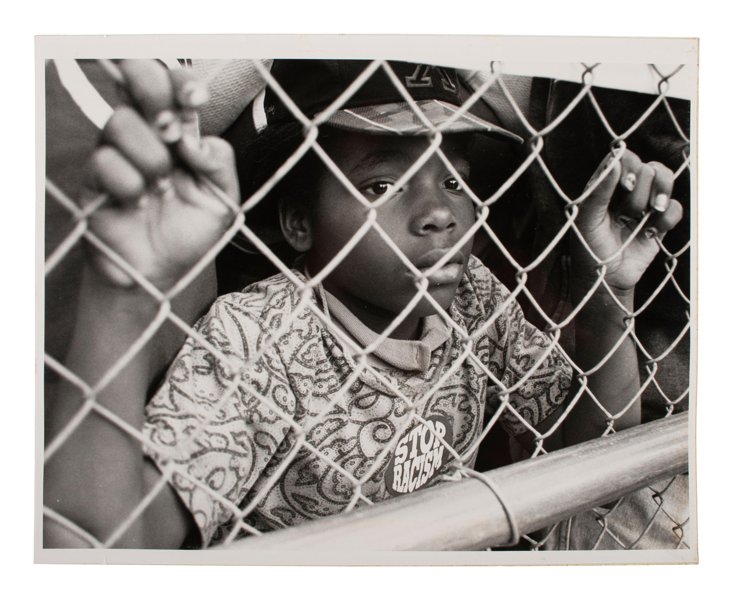[PHOTOGRAPHY]. 2 photos of young Black subjects, incl. Boy, from "Harlem Document" by Aaron Siskind.