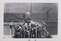 [KING, Martin Luther, Jr. (1929-1968)] - [CIVIL RIGHTS]. Photograph album documenting the National Conference for New Politics, Chicago, IL, 31 August-4 September 1967. Highlighted by 5 photographs of Dr. Martin Luther King, Jr.