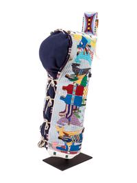 Pictorial Beaded Cradle, 2005-2006