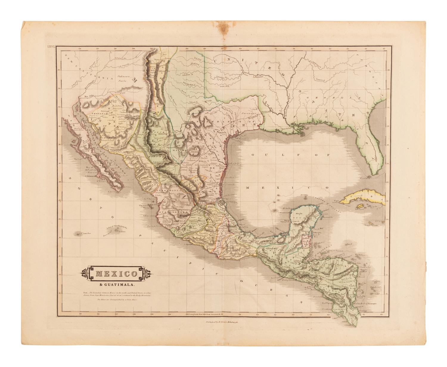 [AMERICANA - MAPS]. A group of 5 engraved maps of the American West, comprising: