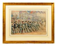'Fish out of water': Sailors from H.M.S. The Galatea Keeping the Ground on the Occasion of the Entry into London, after the Marriage of the Duke and Duchess of Edinburgh
