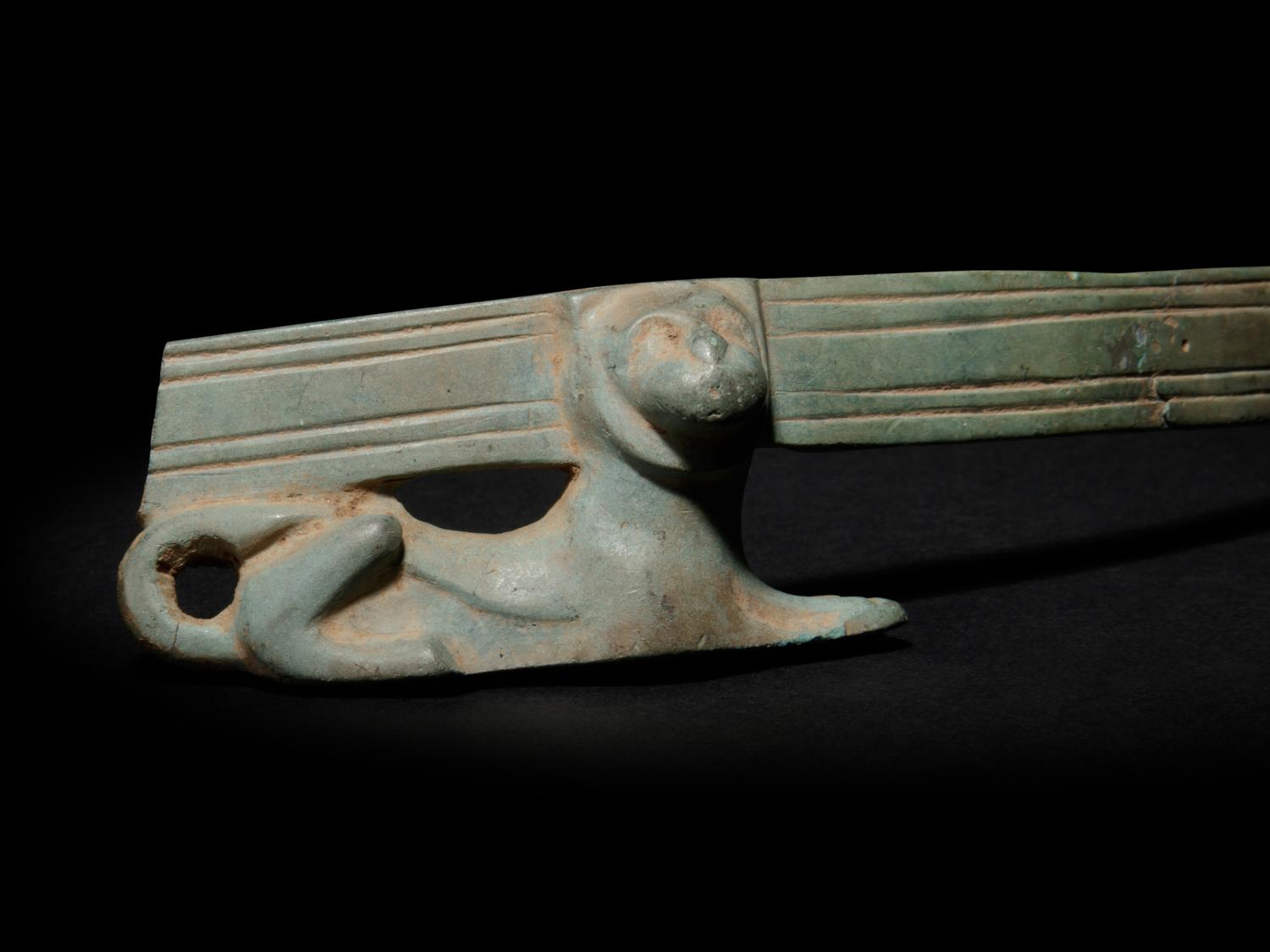 A Roman Bronze Ornament with a Recumbent Lion