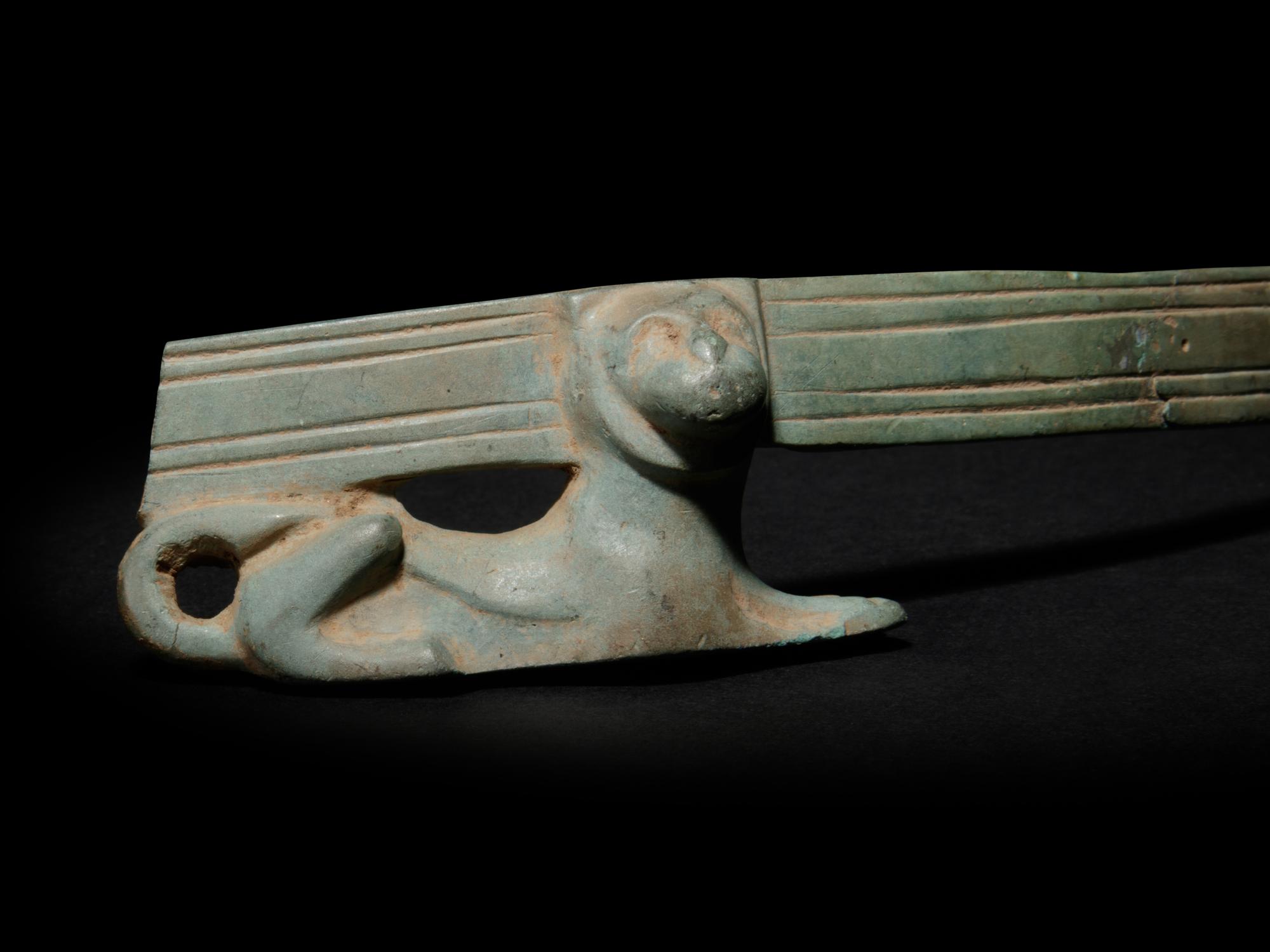 A Roman Bronze Ornament with a Recumbent Lion