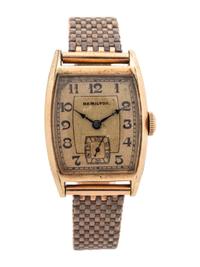 Jimmie Wilson's Personally Owned Hamilton Watch Presented by Progressive Assembly in 1937