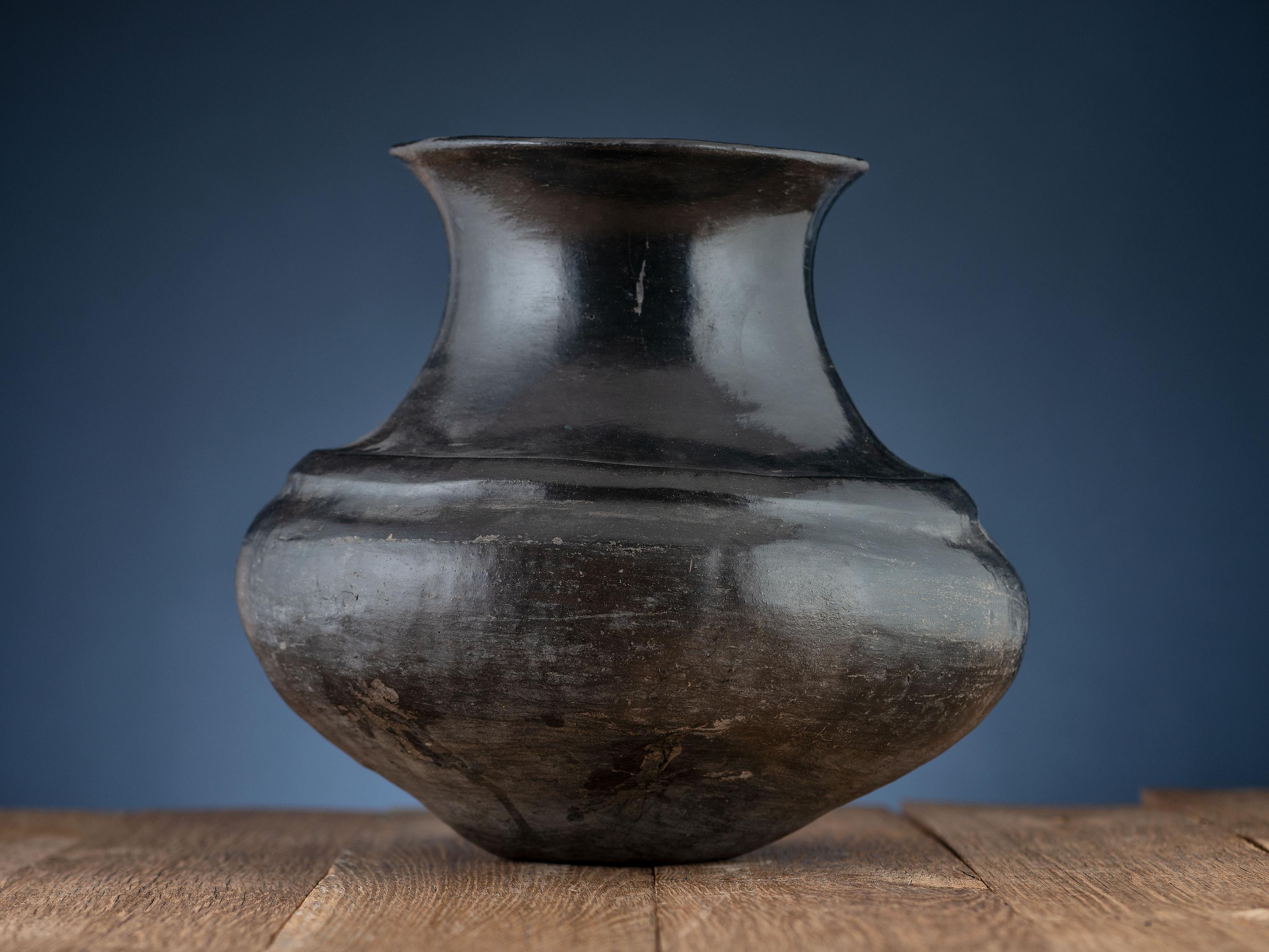 Ohkay Owingeh Blackware Pottery Jar