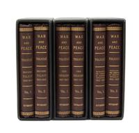 TOLSTOY, LEO. War and Peace. NY, 1886. 6 vols. First edition in English.