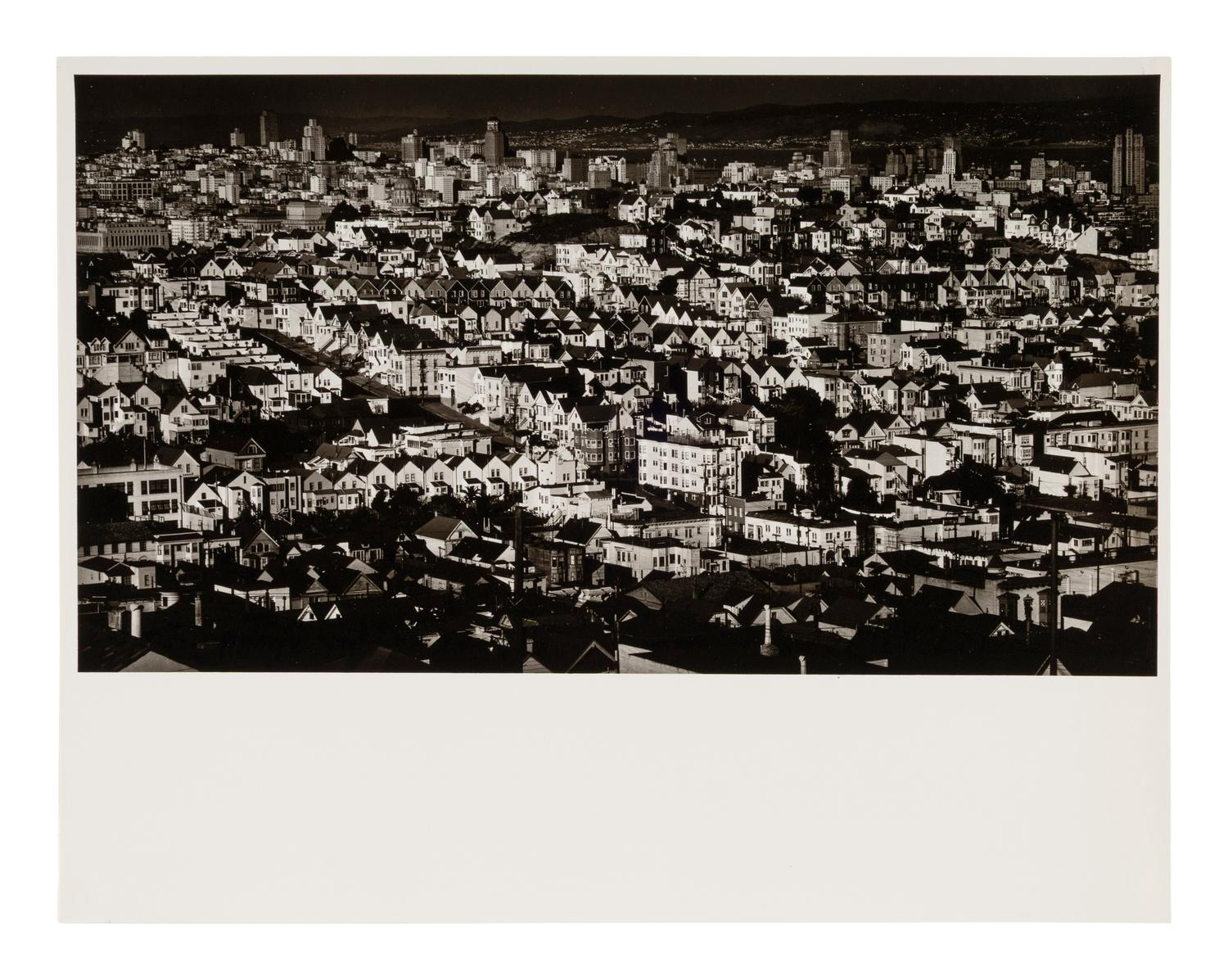 View from Twin Peaks , 1947; printed ca. 1980