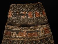 Northeastern Black-Tanned Quilled Bag