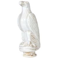 A White Eagle Gasoline Molded Glass Pump Globe