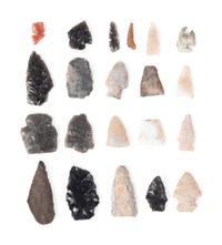 A Frame of San Lazaro Pueblo Point Fragments, From the Collection of Forrest Fenn