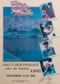 A 1990 Skins Game Multi Signed Autograph Poster (Including Jack Nicklaus)