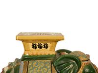A Chinese Elephant-Form Ceramic Garden Seat