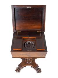A Regency Diminutive Rosewood Teapoy — 19 CENTURY