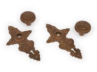 A Pair of Bronze Doorknobs from the Illinois Governor's Mansion