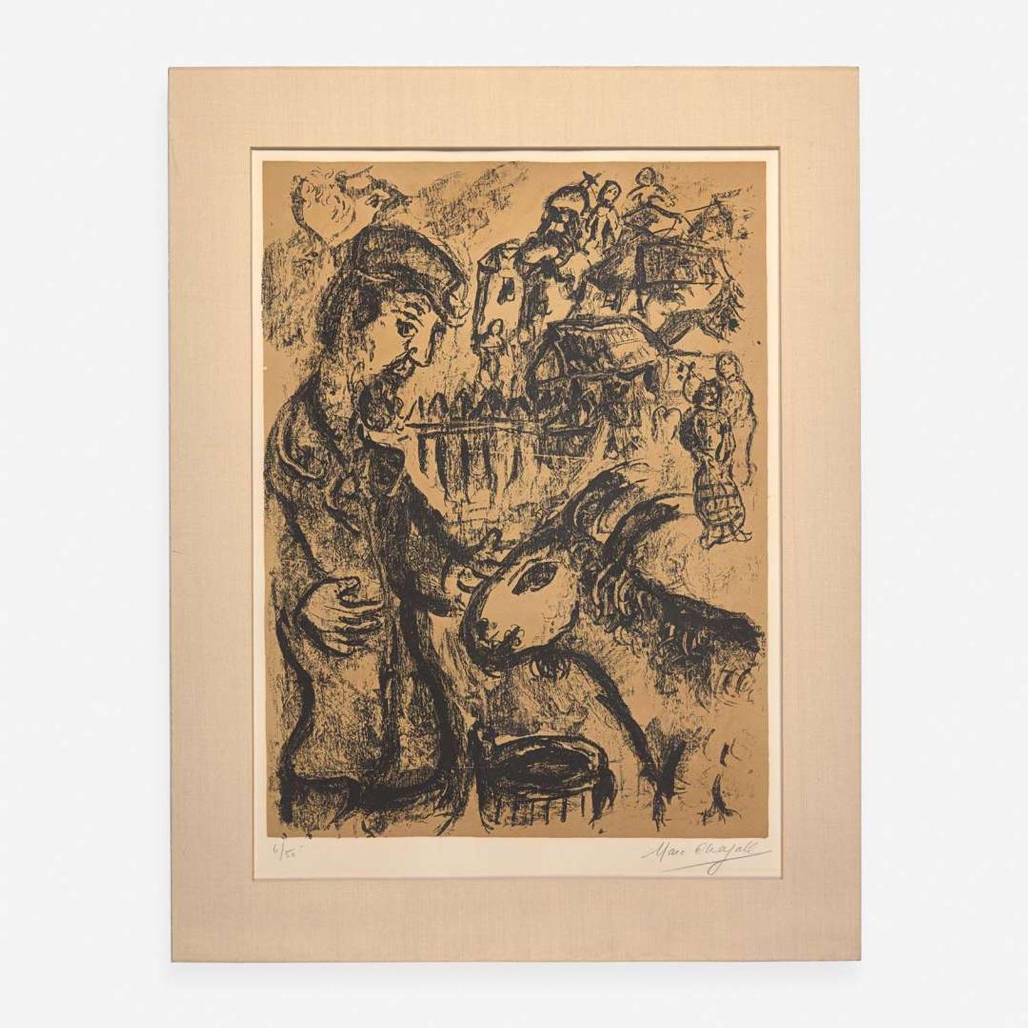 Marc Chagall (French/Russian, 1887-1985) Paysan à la Chèvre
