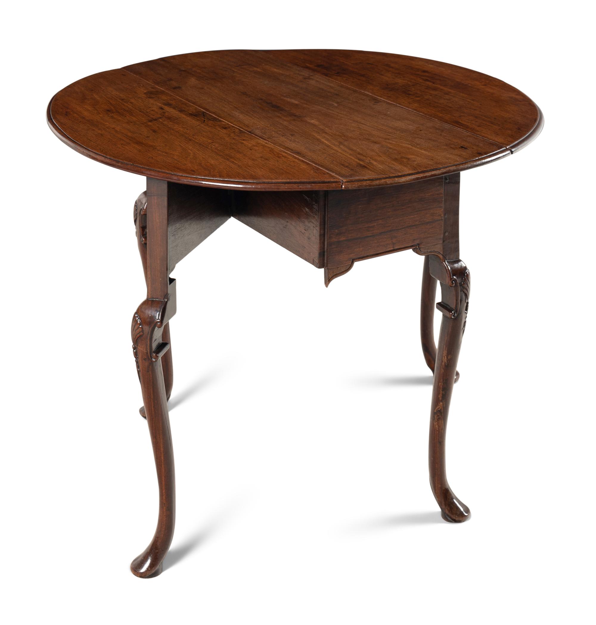 A Chinese Export Padouk Drop-Leaf Table