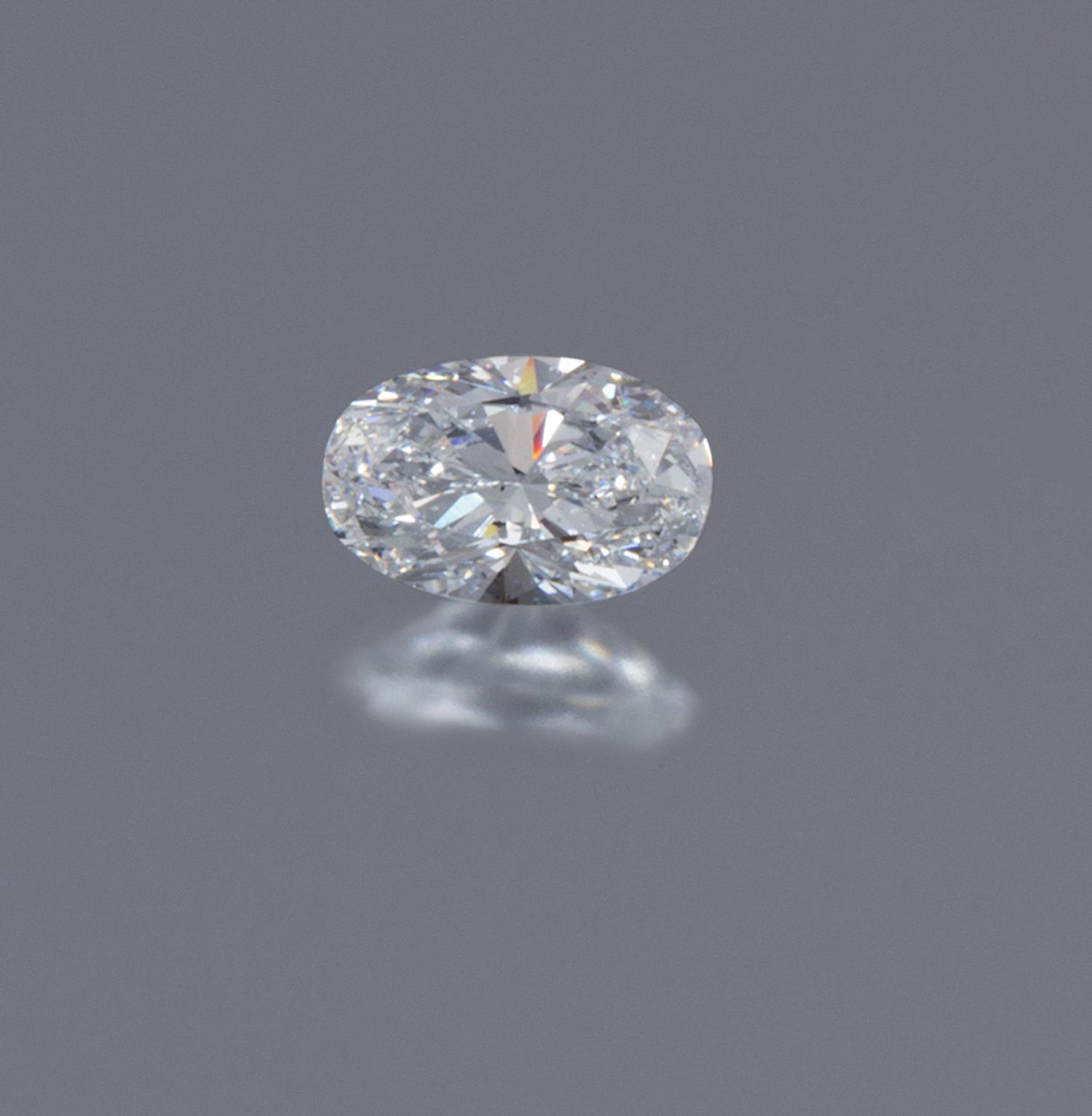 A 2.39 Carat Oval Brilliant Cut Diamond,