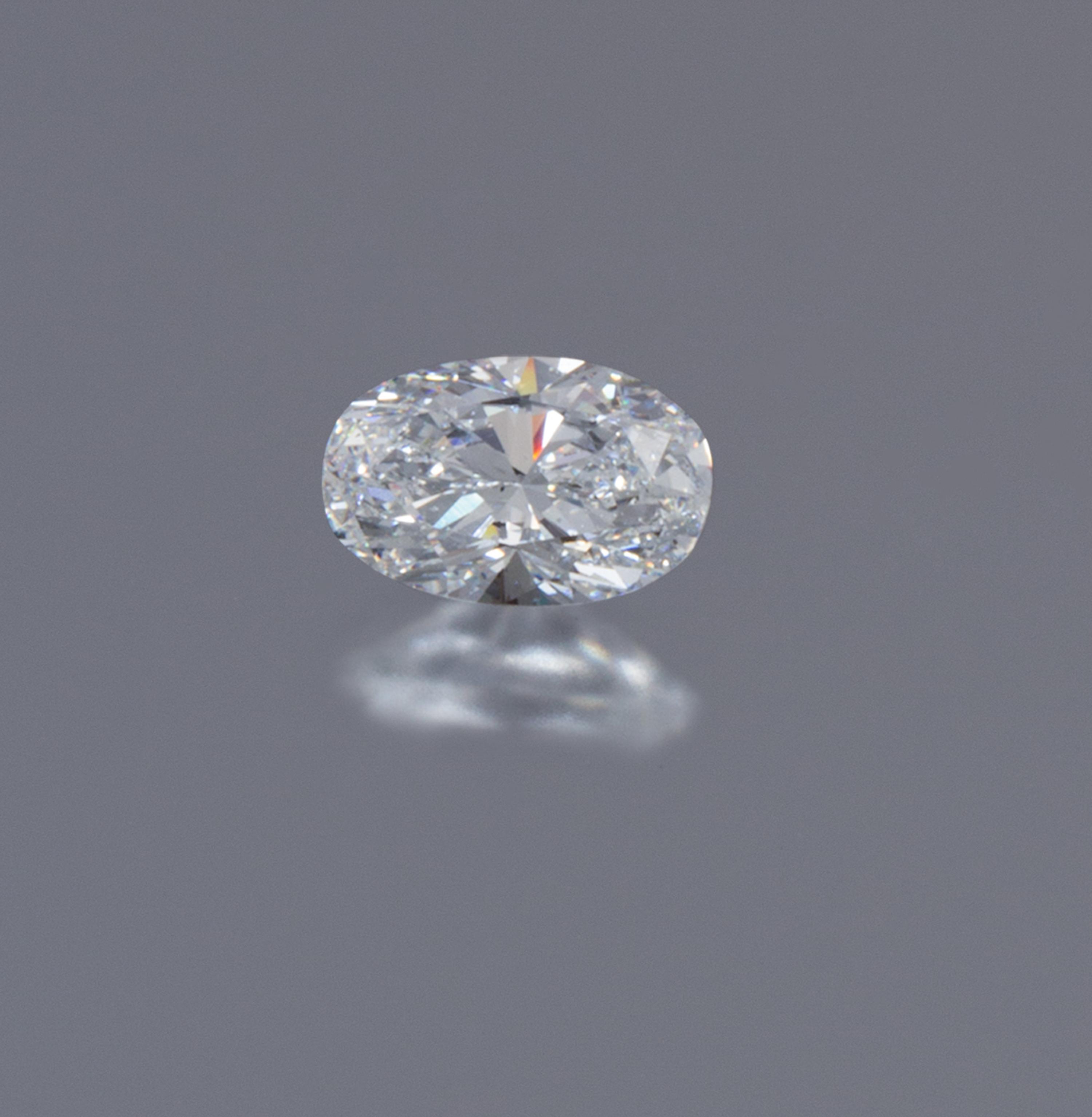 A 2.39 Carat Oval Brilliant Cut Diamond,