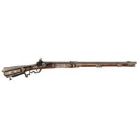 Contemporary Snaphance Rifle with Heavily Decorated Inlays by John B. Derrick (American, b.1936)