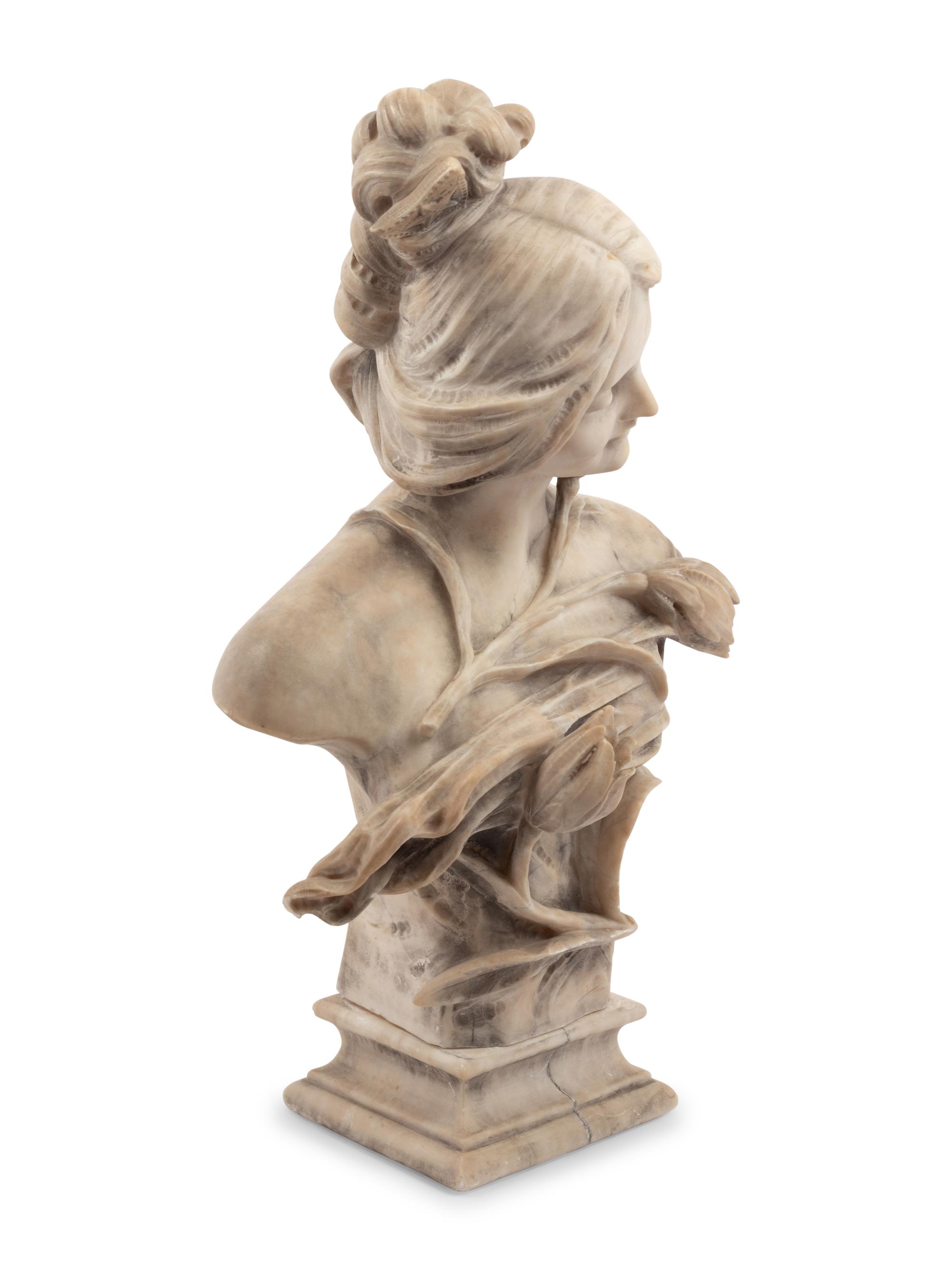 An Italian Alabaster Bust