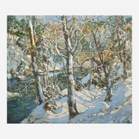 Walter Elmer Schofield (American, 1867–1944) Winter in the Park (Blue Skies)